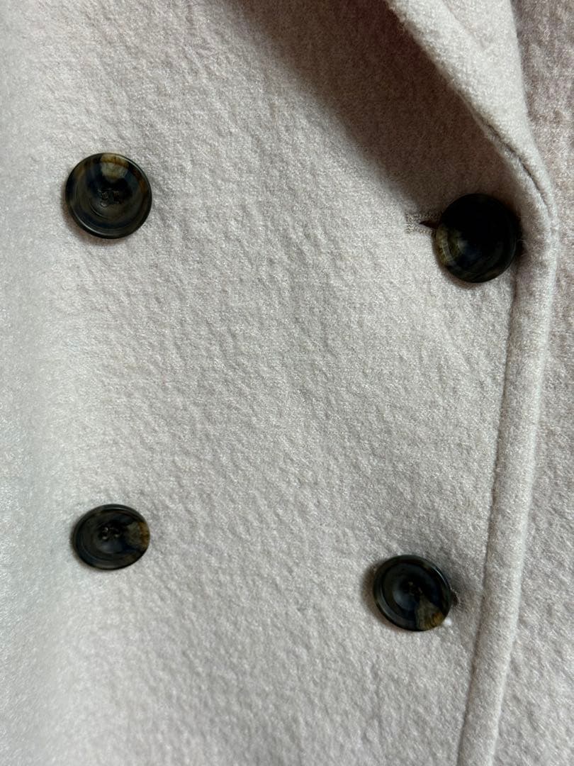 【試着のみ美品】Sサイズ 【ナチュラルビューティー】ウーリーフォルムハーフコート