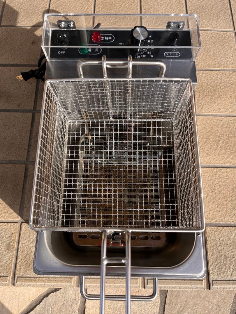 テンポス電気フライヤー 7L 単相100V