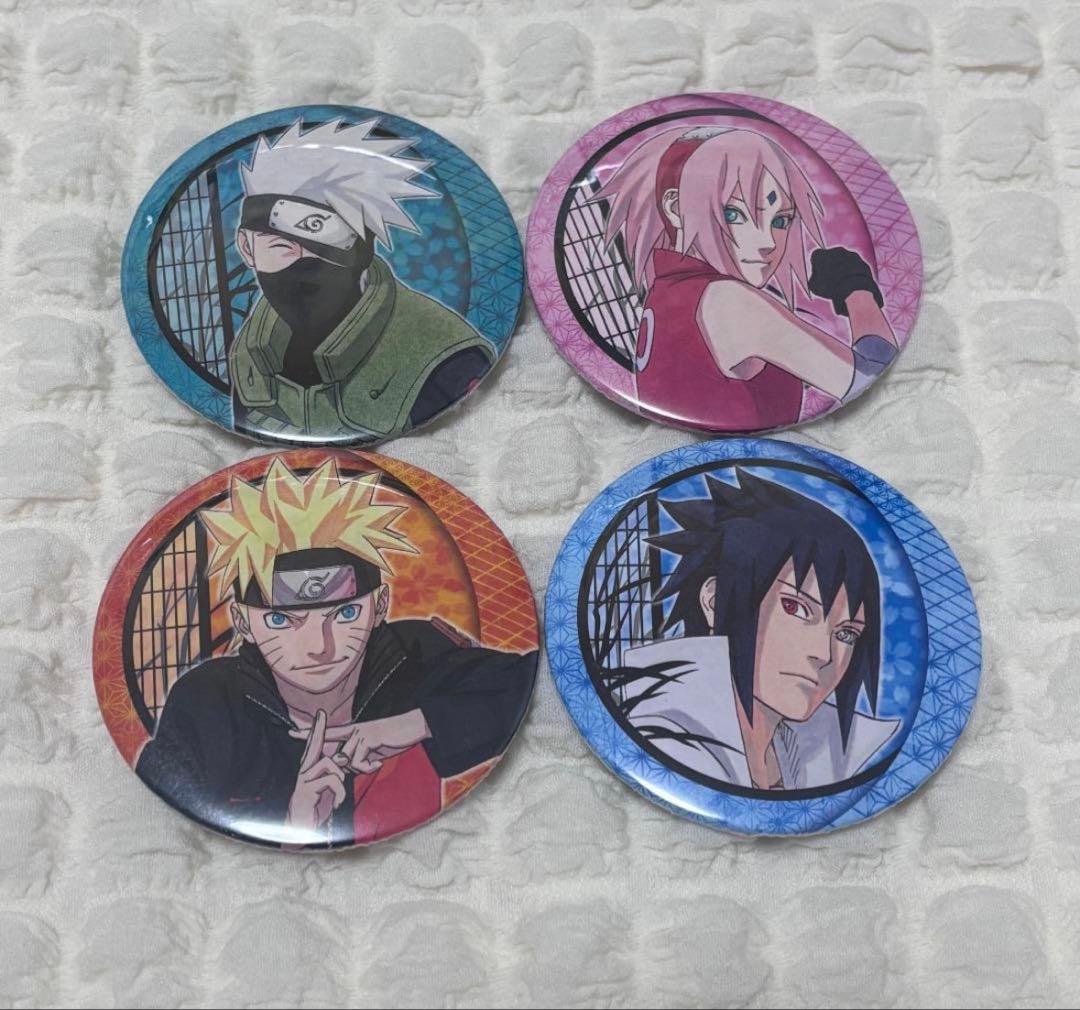 NARUTO展 コレクション缶バッジ サスケ サクラ カカシ ナルト