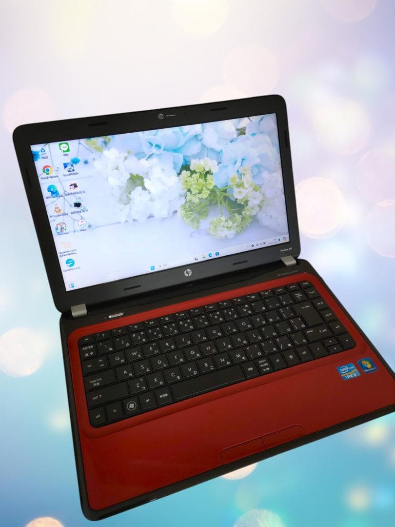 ⑫【すぐ使える！】HP人気モデル！ノートPC 人気の赤！Win11 新品SSD！