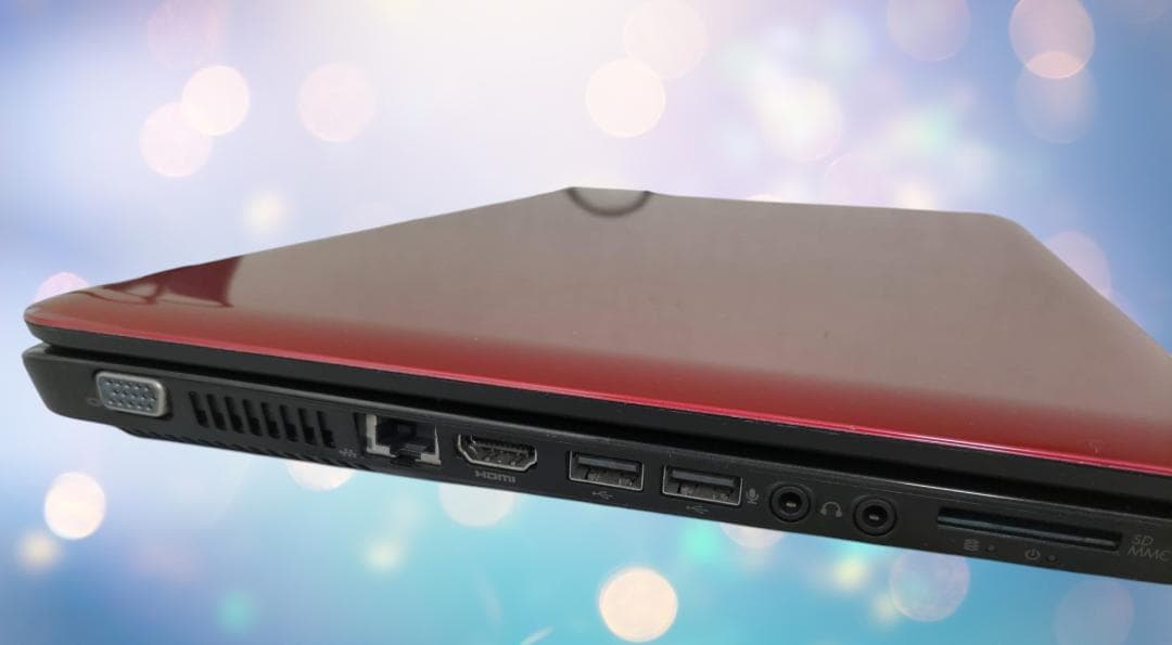 ⑫【すぐ使える！】HP人気モデル！ノートPC 人気の赤！Win11 新品SSD！