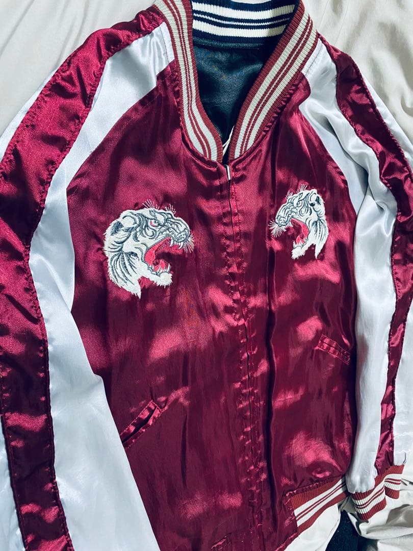 Humber 日本限定 2面用 虎龍 サテン unisex vintage