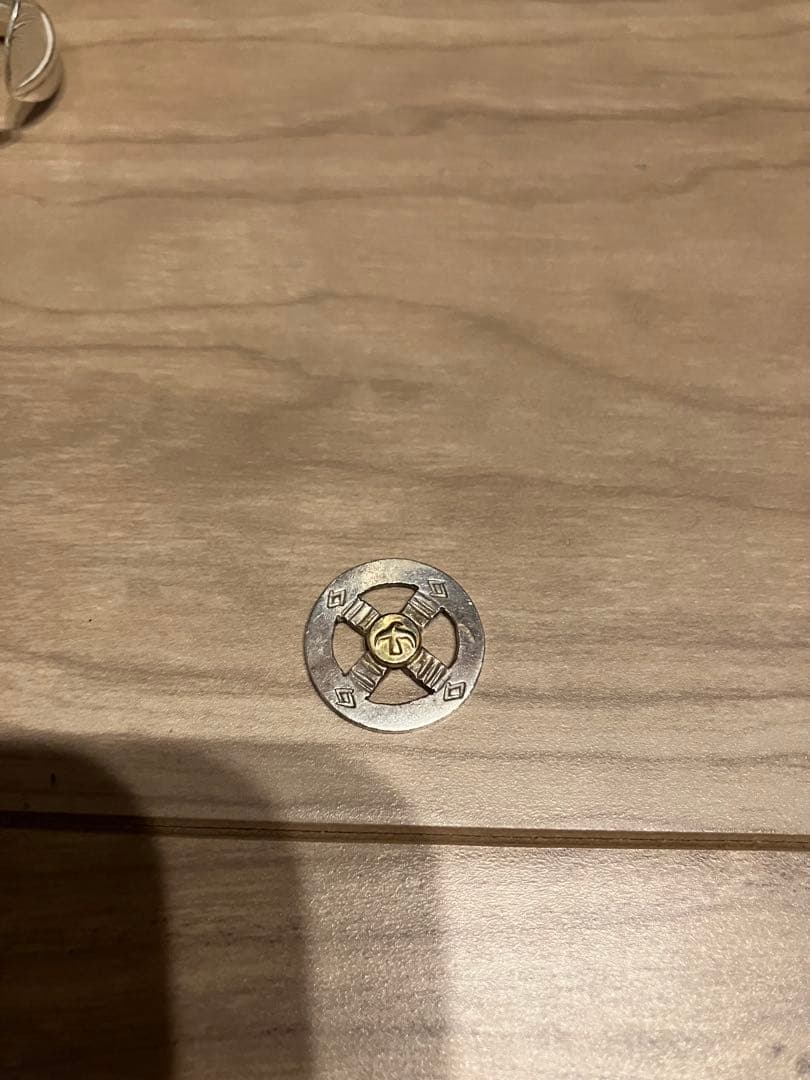 ゴローズ　シルバー太陽メタル大・小＋小＋細角チェーンセット