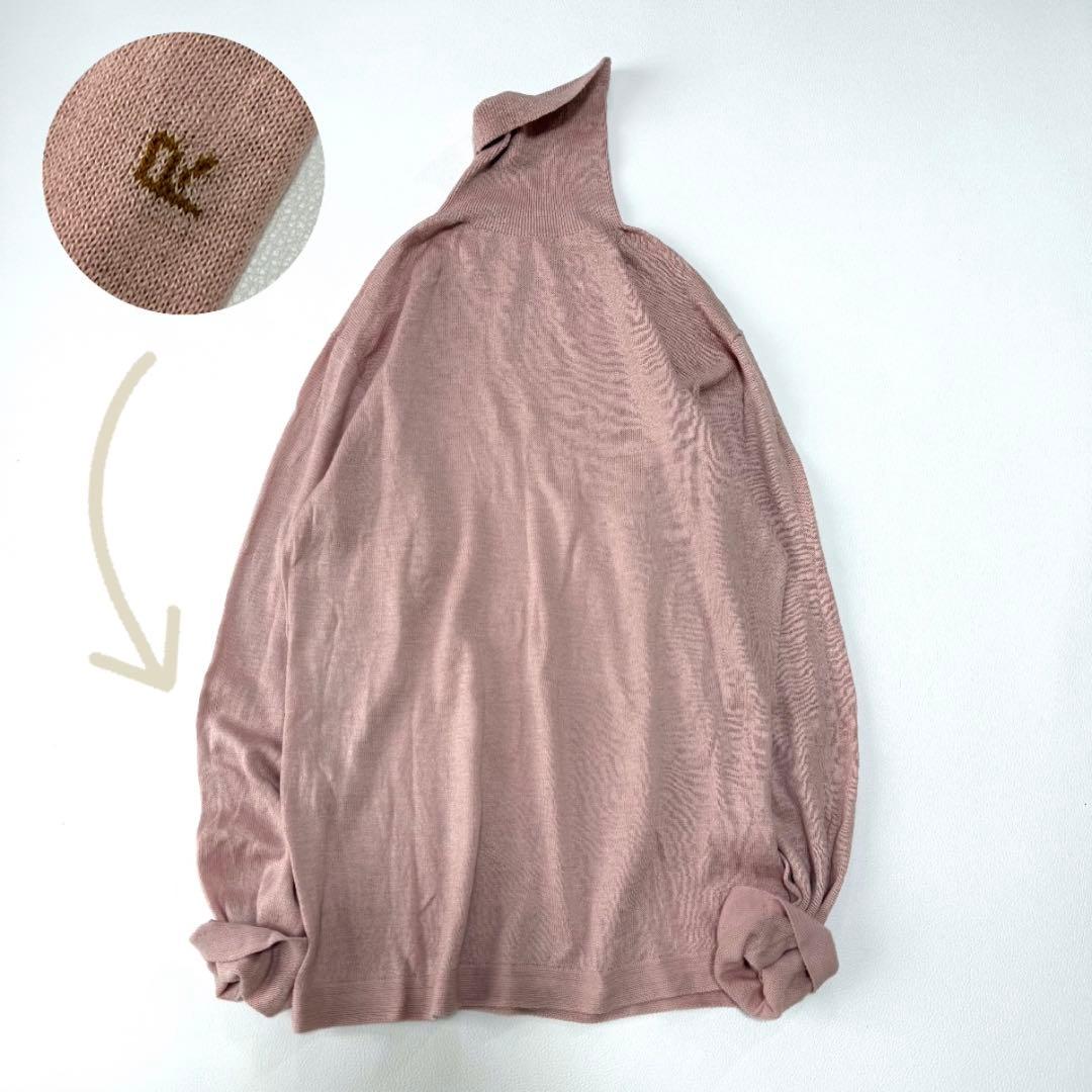 45R✨近年 ホール超ガーゼの45色908タートル ニット R刺繍 ピンク