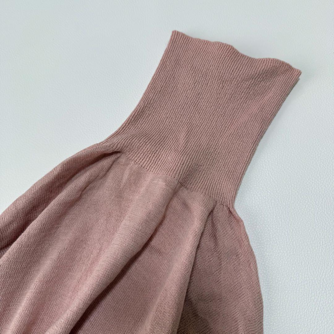 45R✨近年 ホール超ガーゼの45色908タートル ニット R刺繍 ピンク