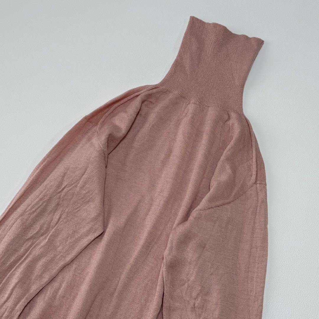 45R✨近年 ホール超ガーゼの45色908タートル ニット R刺繍 ピンク