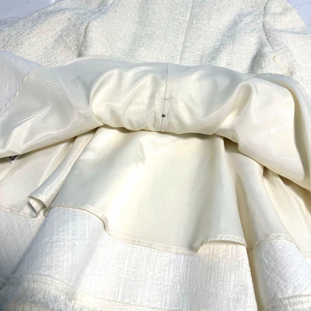 【新品タグ付き】2025✨️完売 アニュアンス ツイードペプラムブラウス 美ライン