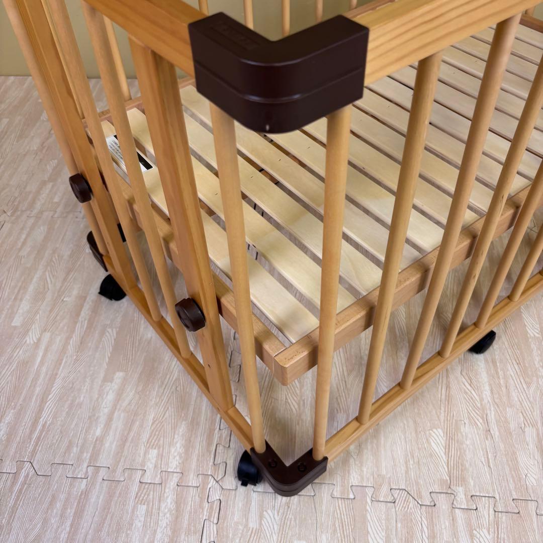 除菌清掃済☆綺麗☆ファルスカ　ミニジョイントベッド　ネオ　ナチュラル　すのこ床板