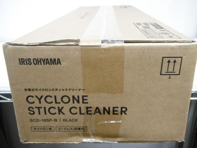 アイリスオーヤマ 充電式 サイクロンスティッククリーナー SCD-185P-B