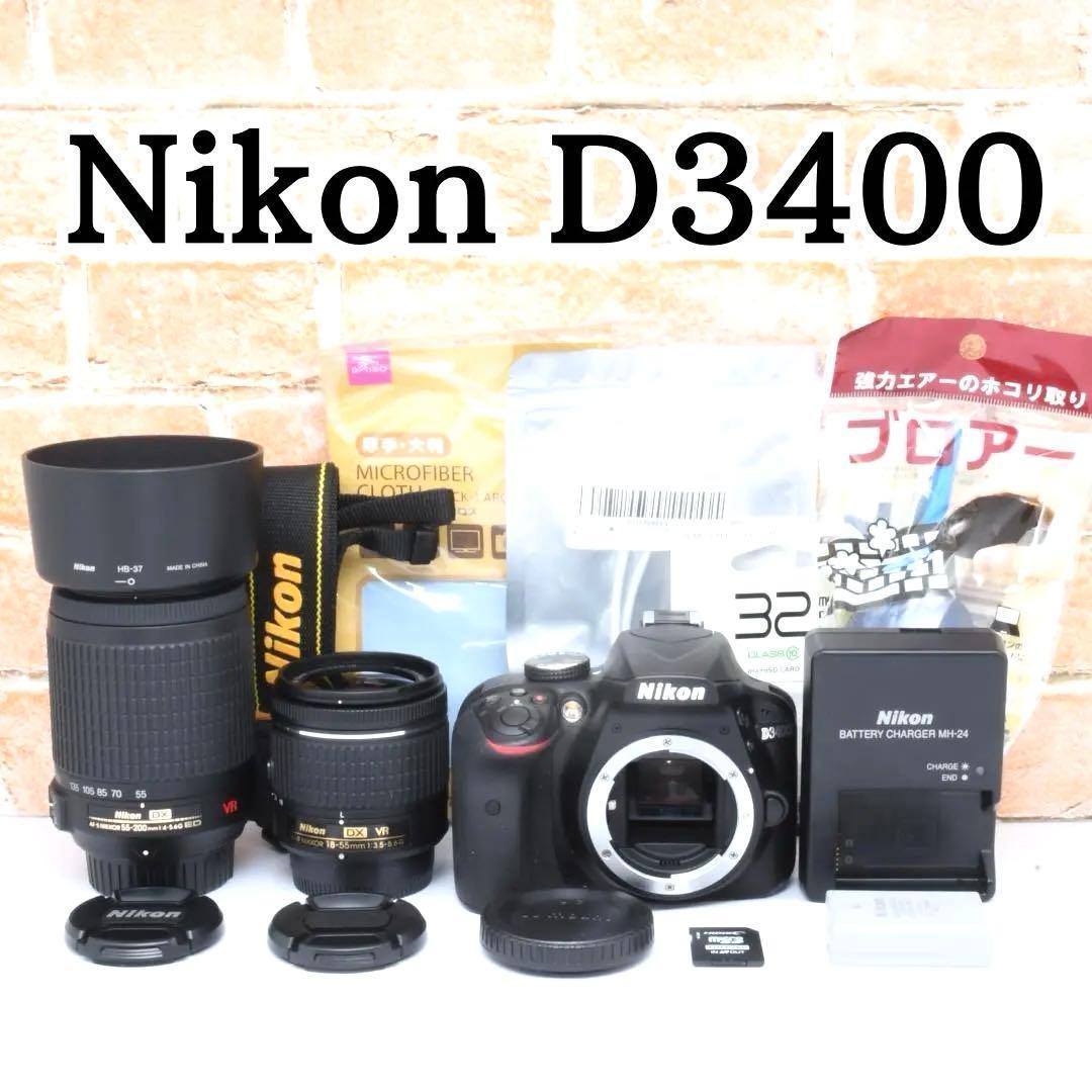 推し活におすすめ✨NI/ikon D3400✨望遠レンズ✨一眼レフセット