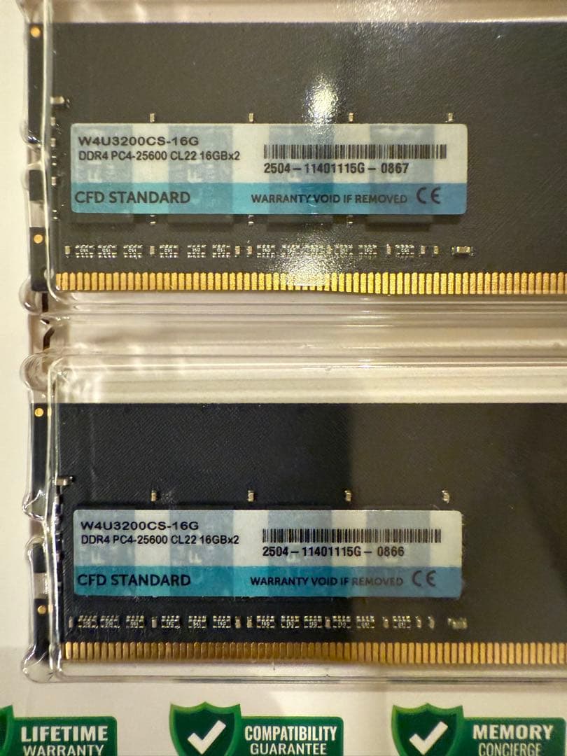 CFD STANDARD DDR4 メモリー 16GBx2