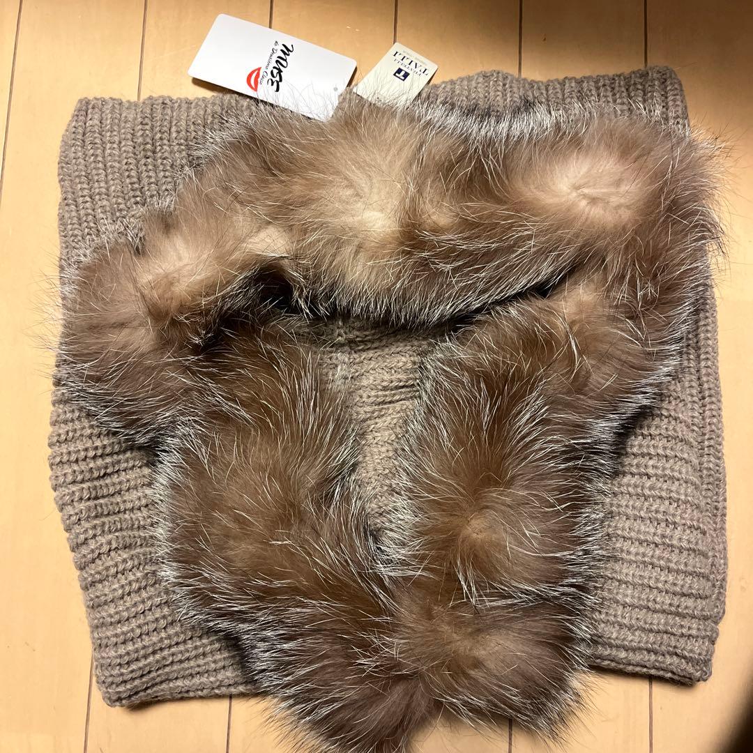 FRATELLI TALLI fox fur バラクラバ