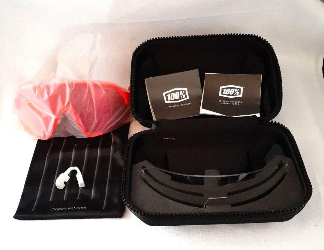 100% S3 ネオンオレンジ ワンハンドレッド サングラス