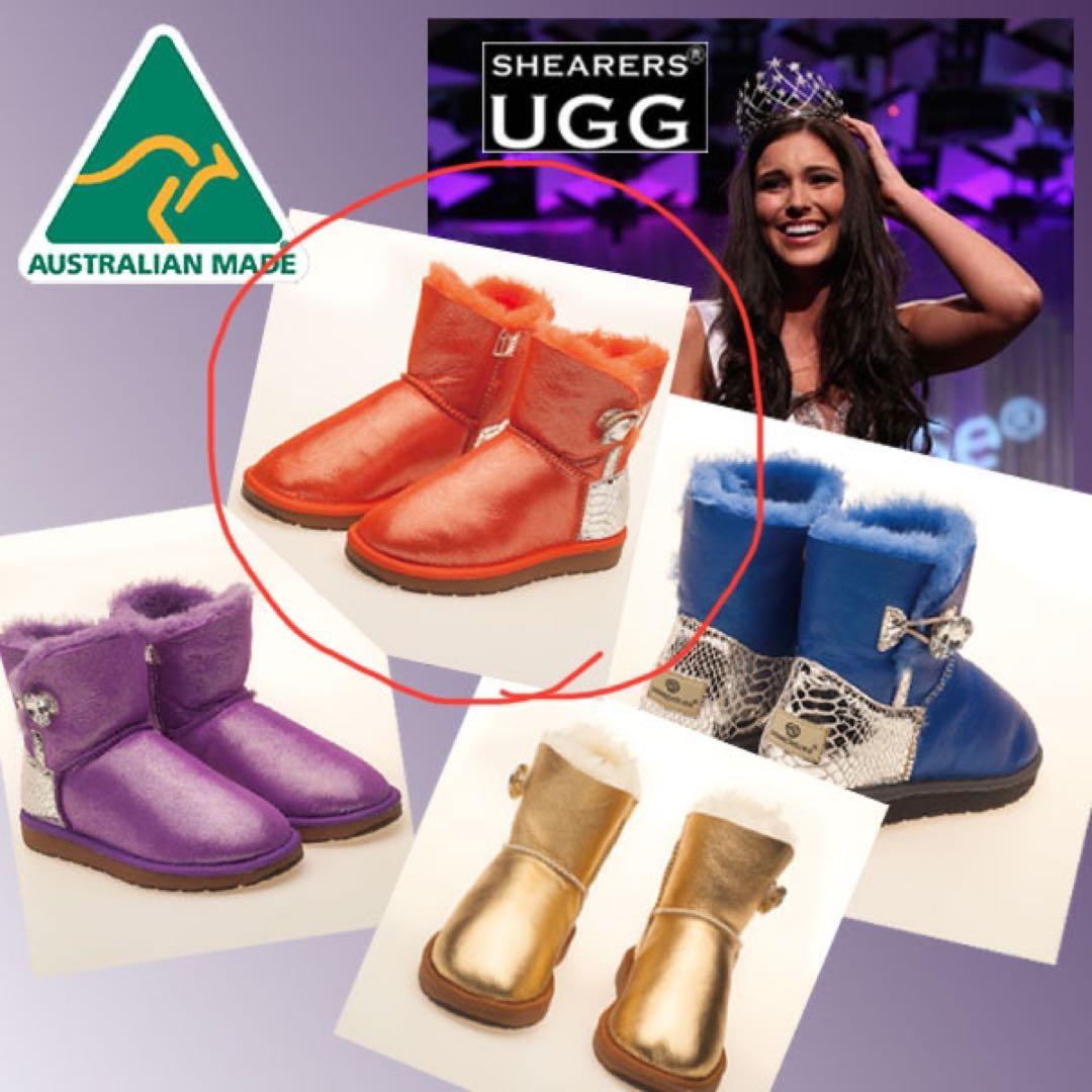 SHEARERS UGG キラキラ　ムートンブーツ　ベイリーボタン