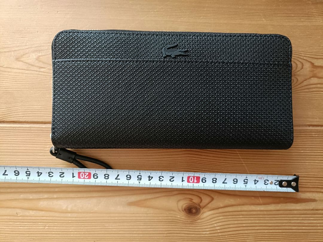 LACOSTE ブラックネイビーレザー