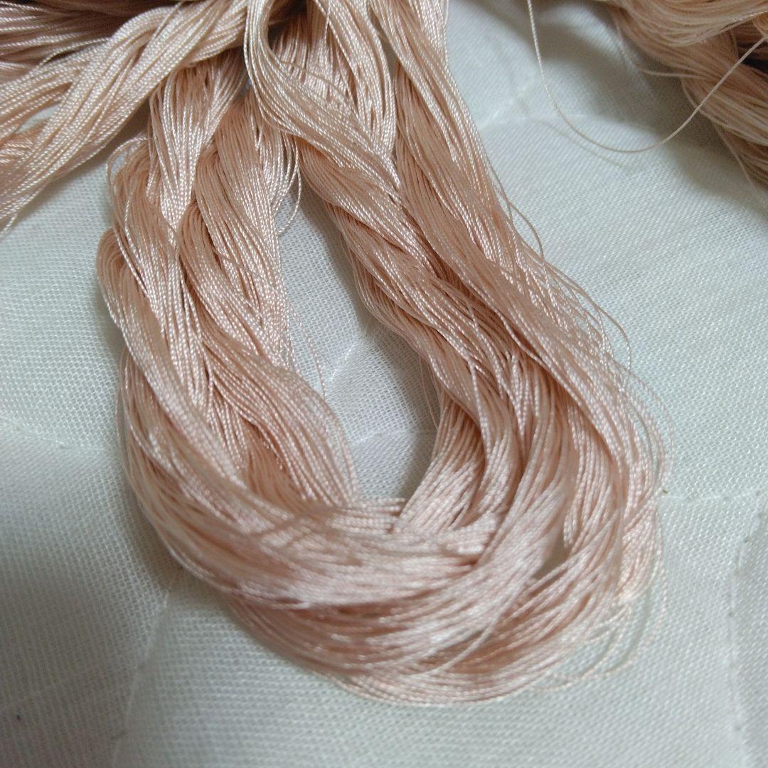 組紐製作用絹糸　無地5個 フキちゃん