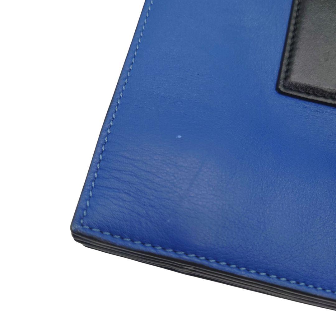 ボールスミス　レザー　トート バッグ　A4 　PAUL　SMITH　青