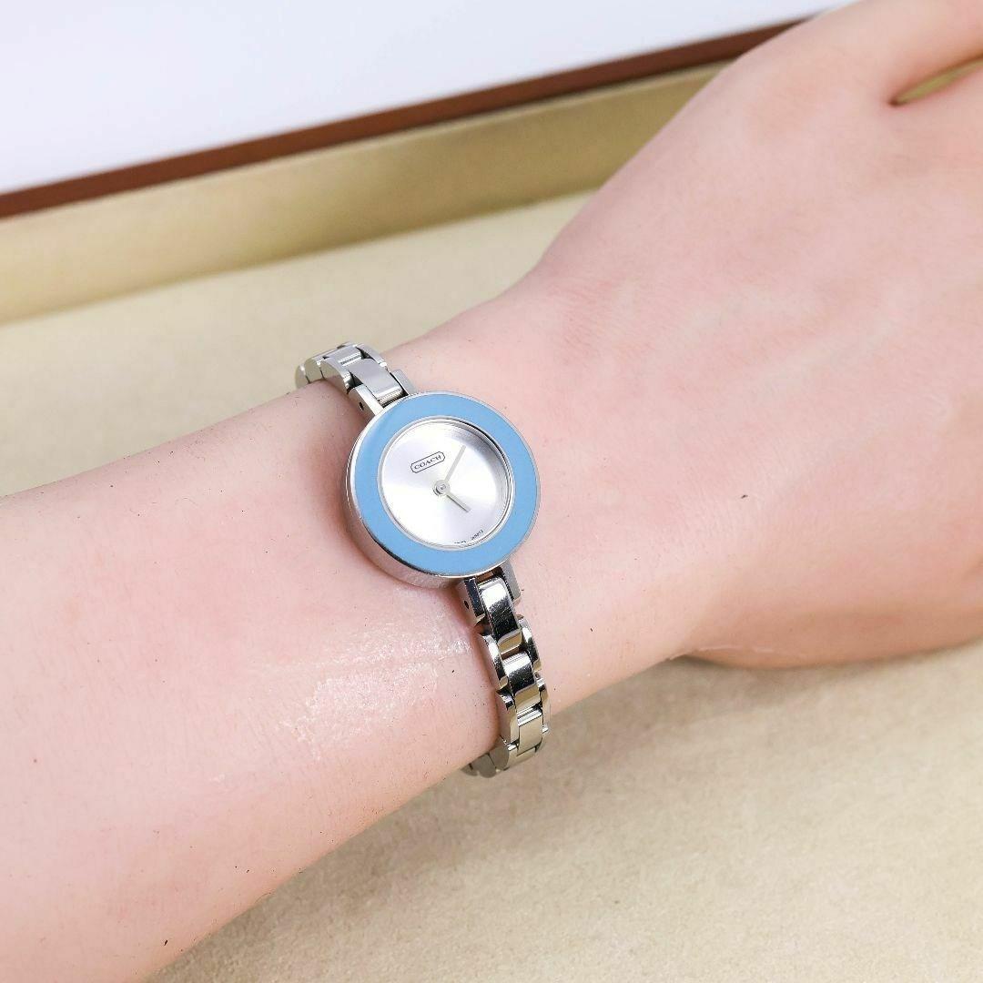 稼働 COACH 腕時計 チェンジベゼル 新品電池 レディース 外箱 2159