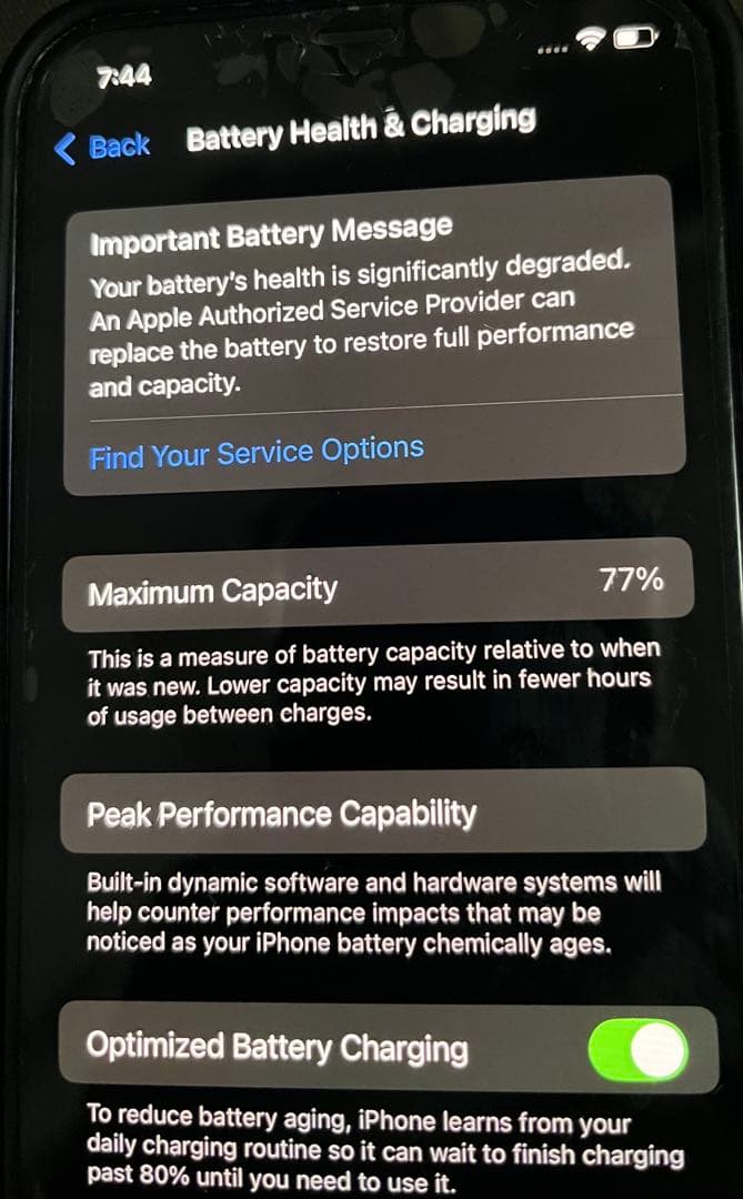 Iphone12本体　SIMフリー　バッテリー77%