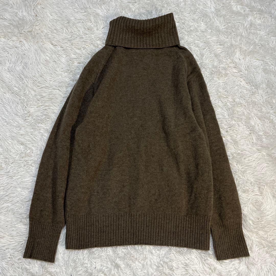 ドゥーズィーエムクラス ニット タートルネック ウール ブラウン セーター