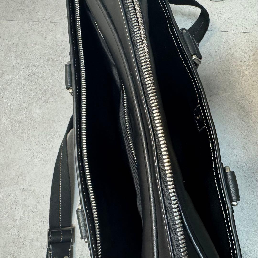 最終価格 新品 COACH 2way ビジネスバッグ レザー ブラック