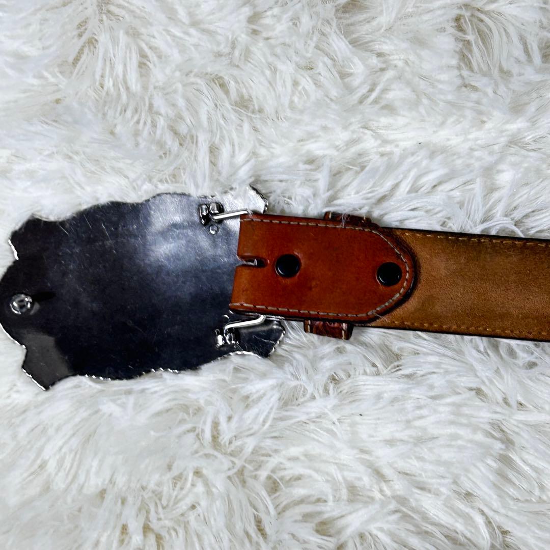 美品 トニーラマ 100周年 ウエスタンレザーベルト カービング USA製 38