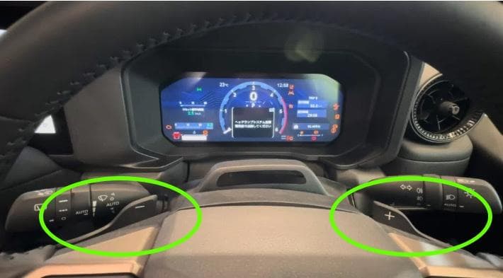 ランクル250 ZX標準 トヨタ純正 パドルシフトセット カバー穴あけ加工済み