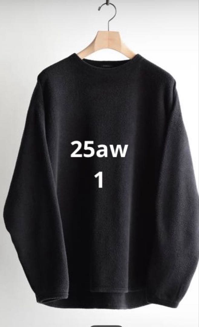 COMOLI コモリ 25AW フリース クルーネック