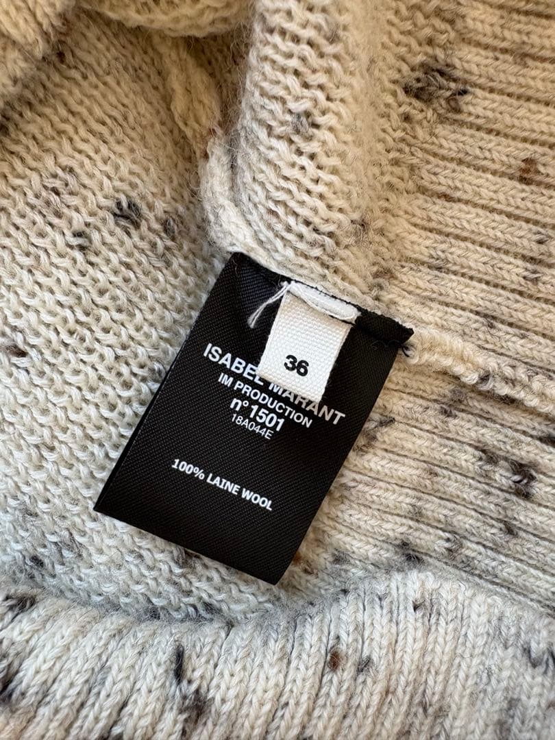 ISABEL MARANT イザベルマラン　ジップアップニット ホワイト系 長袖