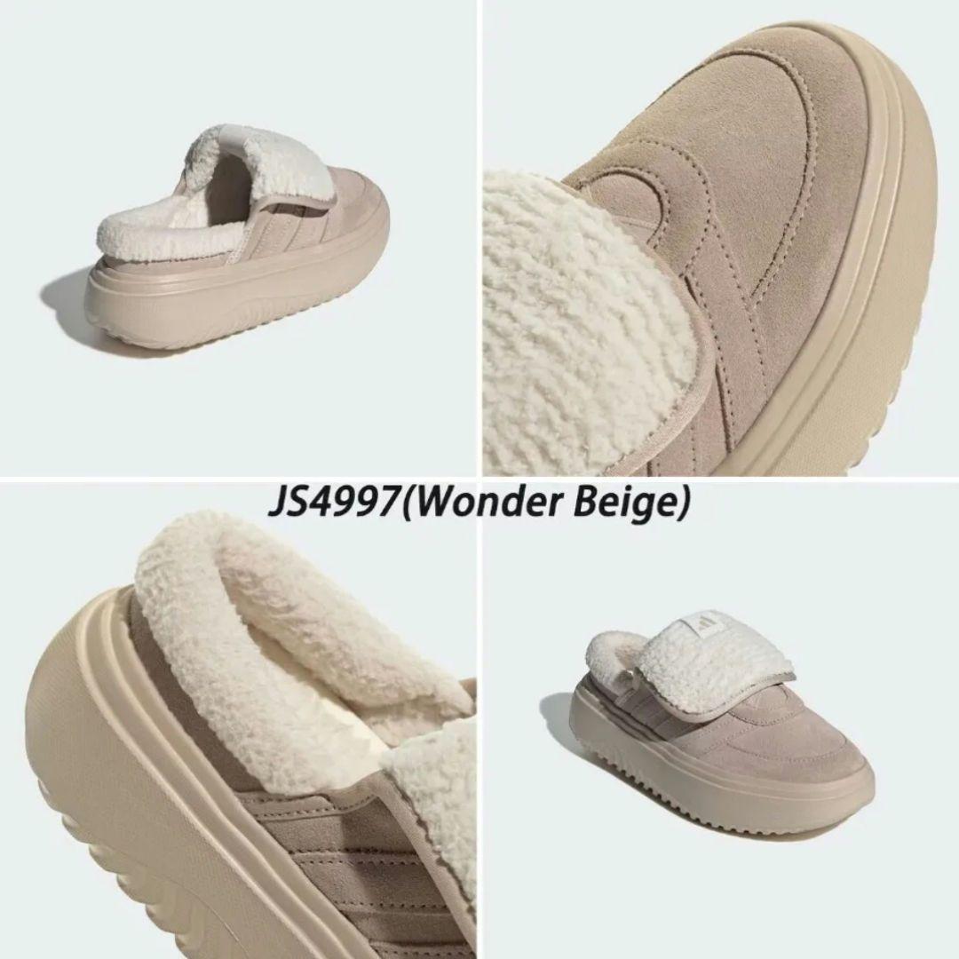 大人気★adidas★アディダス★23.5㎝★ボア付き★ミュール★ベージュ