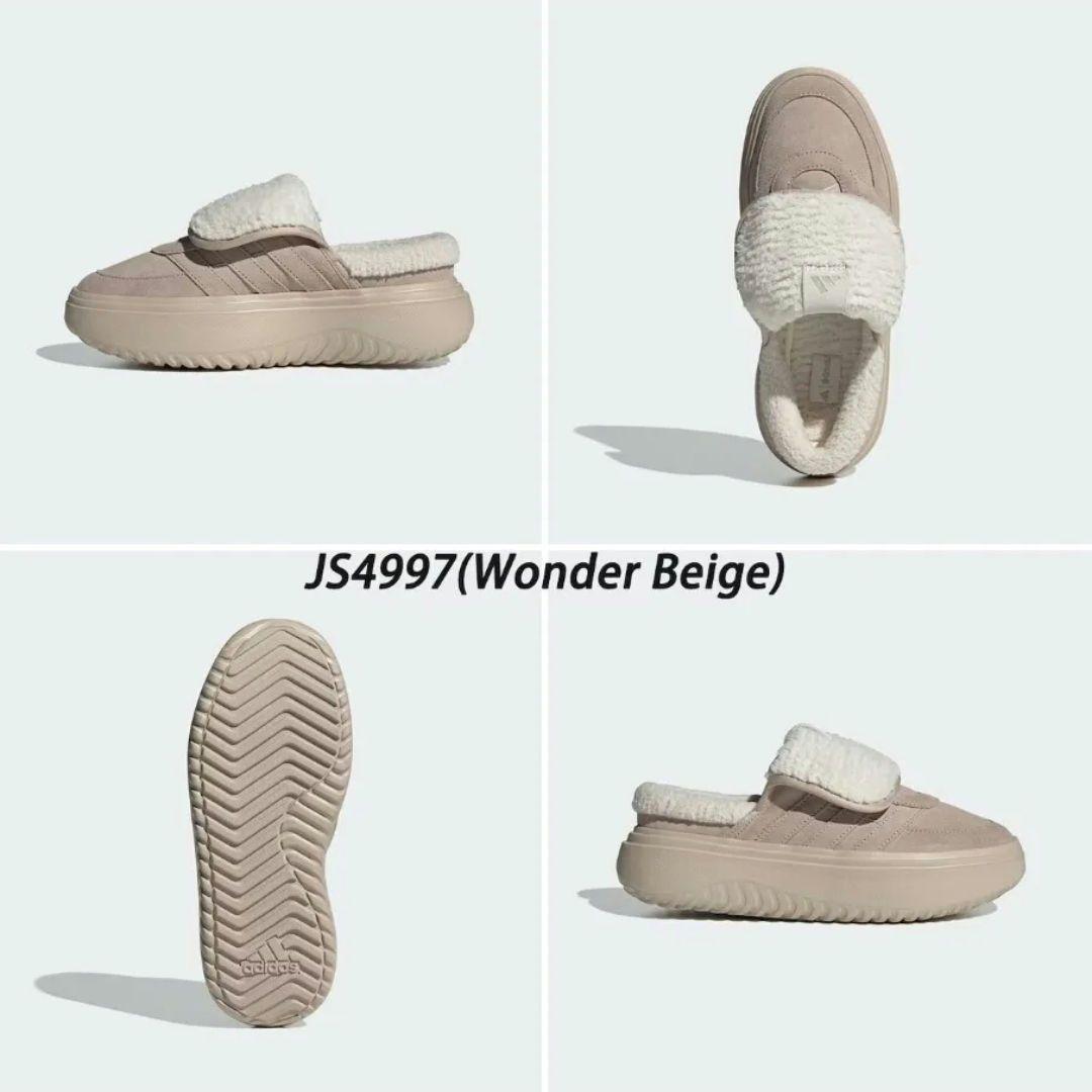 大人気★adidas★アディダス★23.5㎝★ボア付き★ミュール★ベージュ