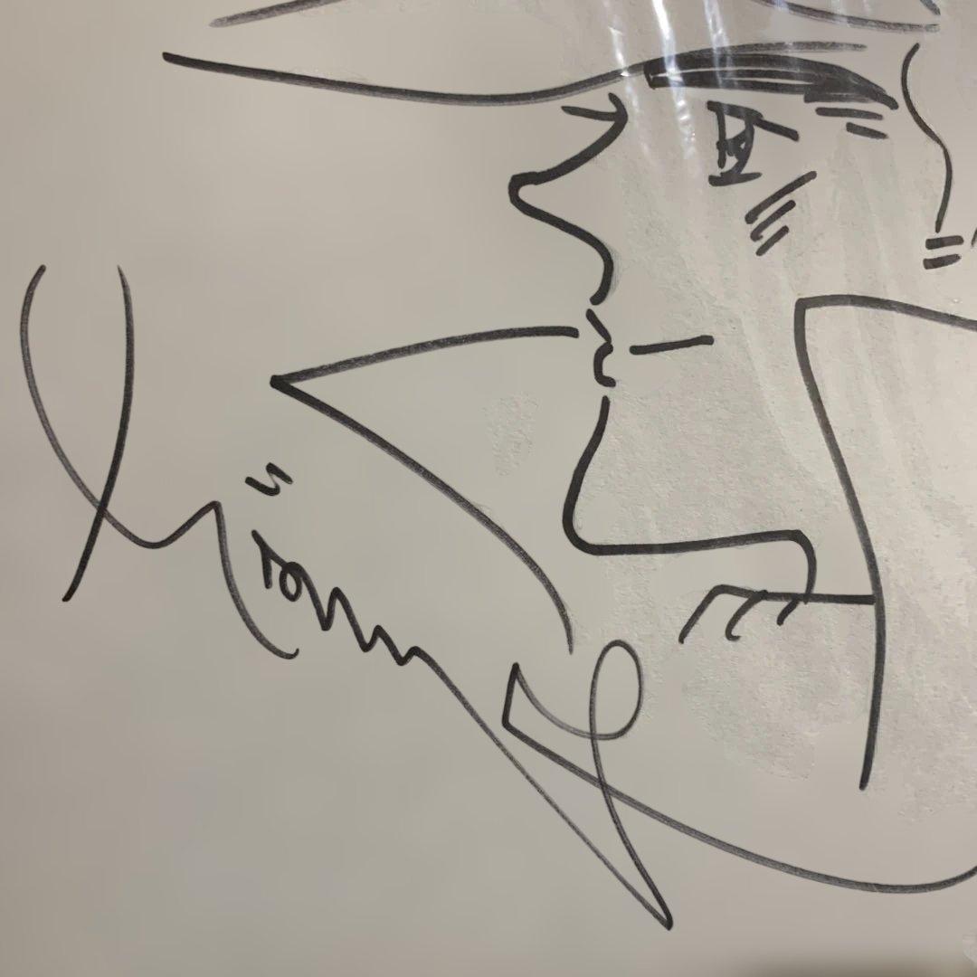 ちばてつや あしたのジョー 直筆サイン色紙 2002年