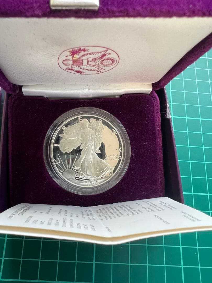 外国銀貨　アメリカ1D銀貨 1986年