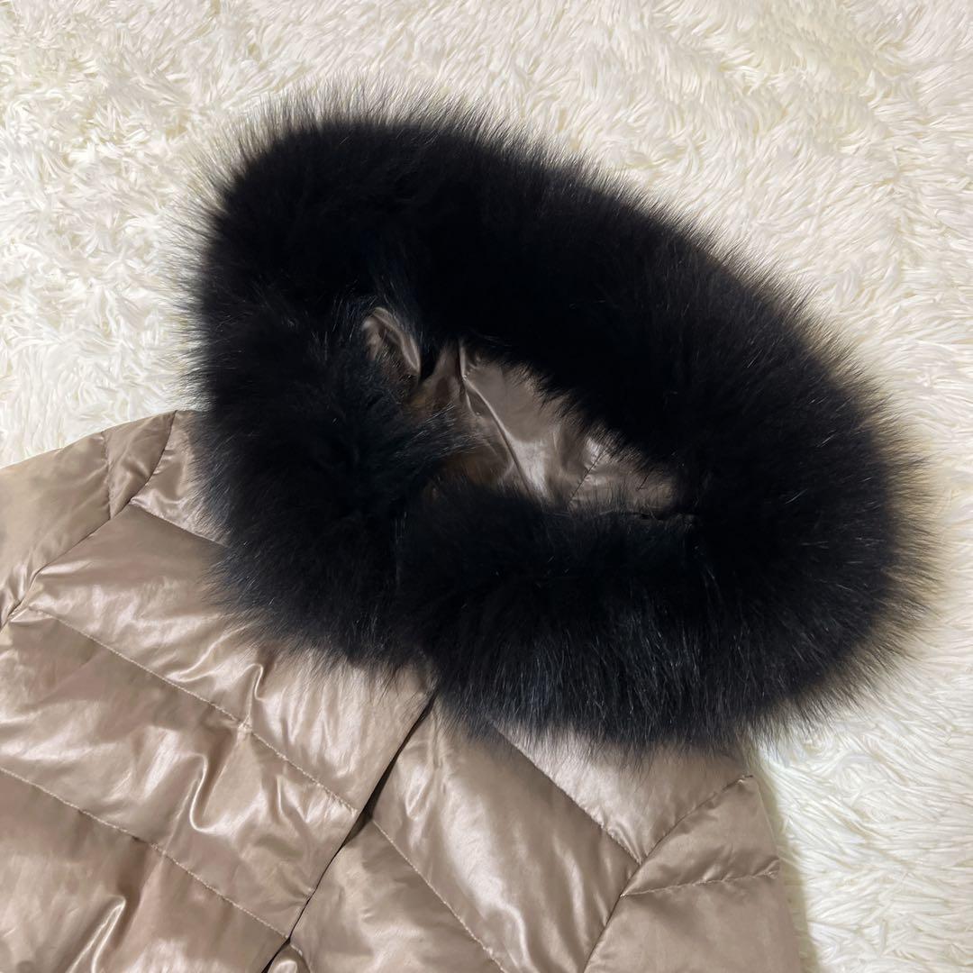 nano universe ×西川ダウン　フォックスファー　Aラインダウンコート