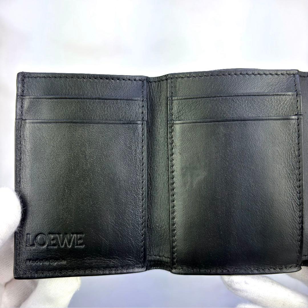 【正規品✨】LOEWE アナグラム トライフォールド ウォレット三つ折り財布