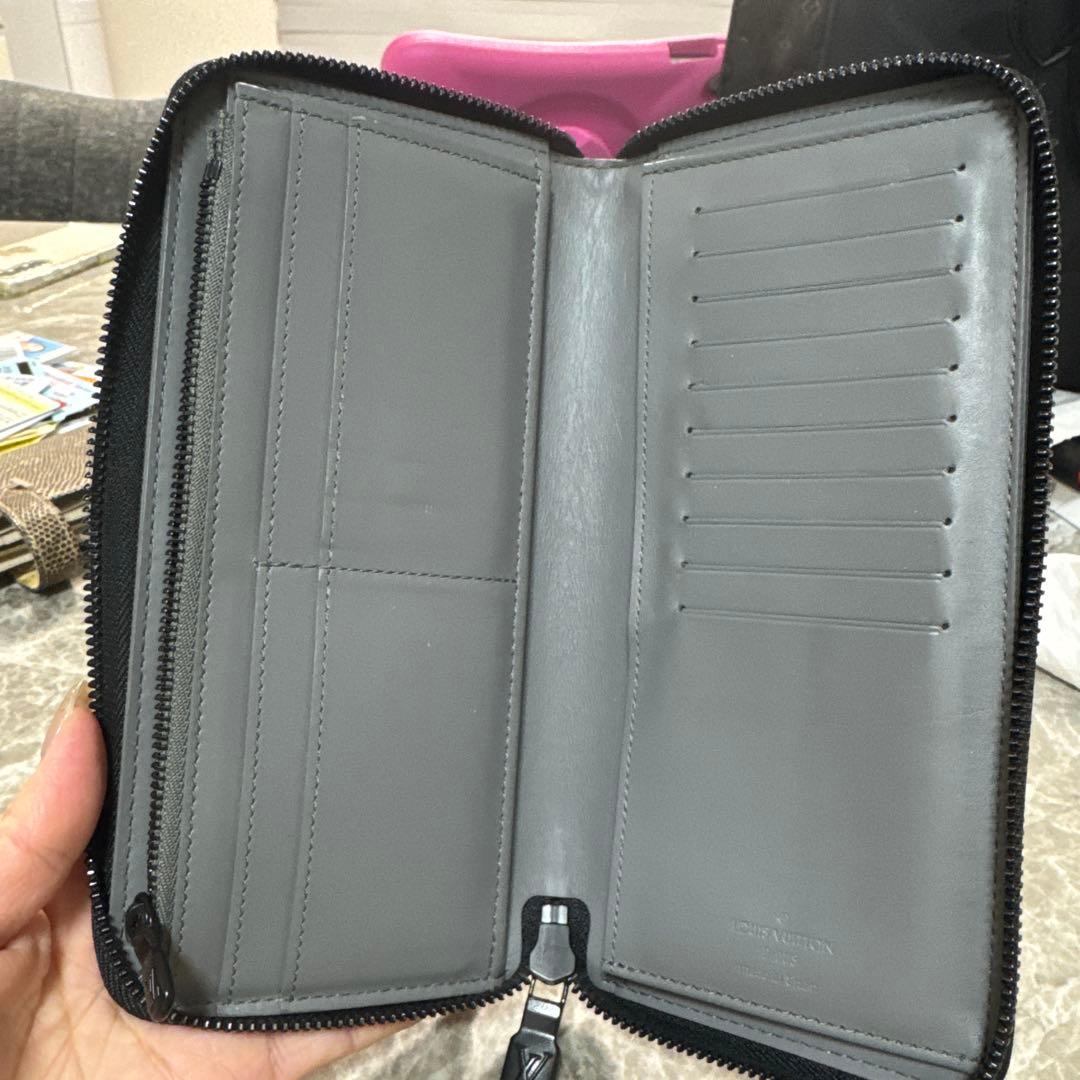 Louis Vuitton グレー 長財布 モノグラム　箱付き