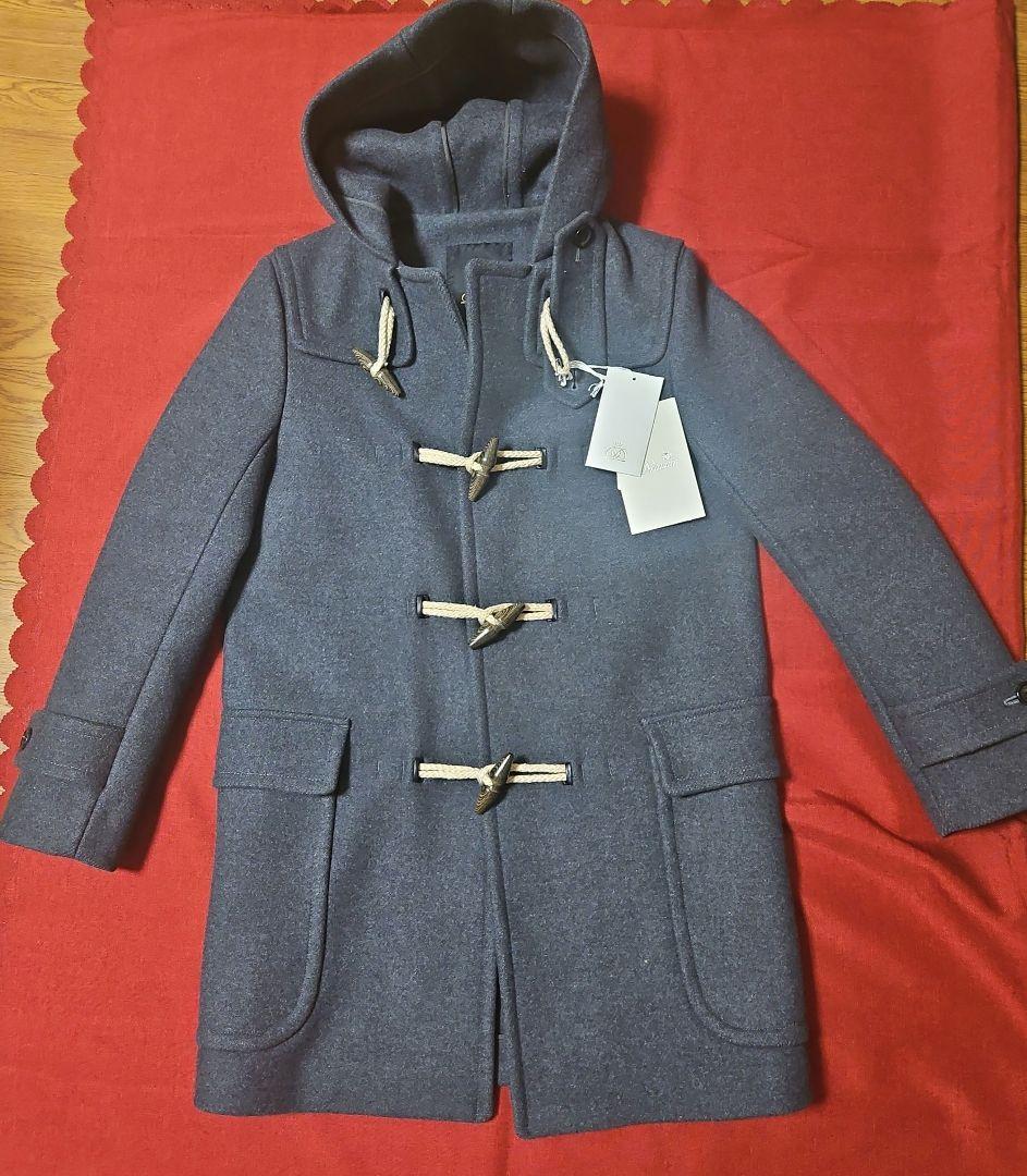 新品 DRAWER ドゥロワー メルトン ダッフル コート グレー 36