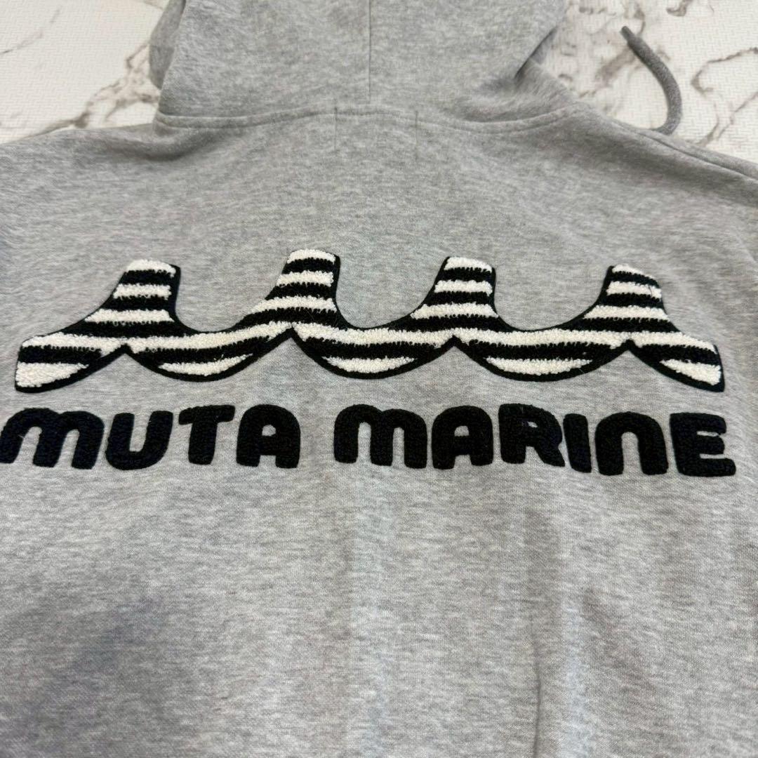 muta MARINE ムータマリン　メンズ　ジップアップパーカー　グレー XL