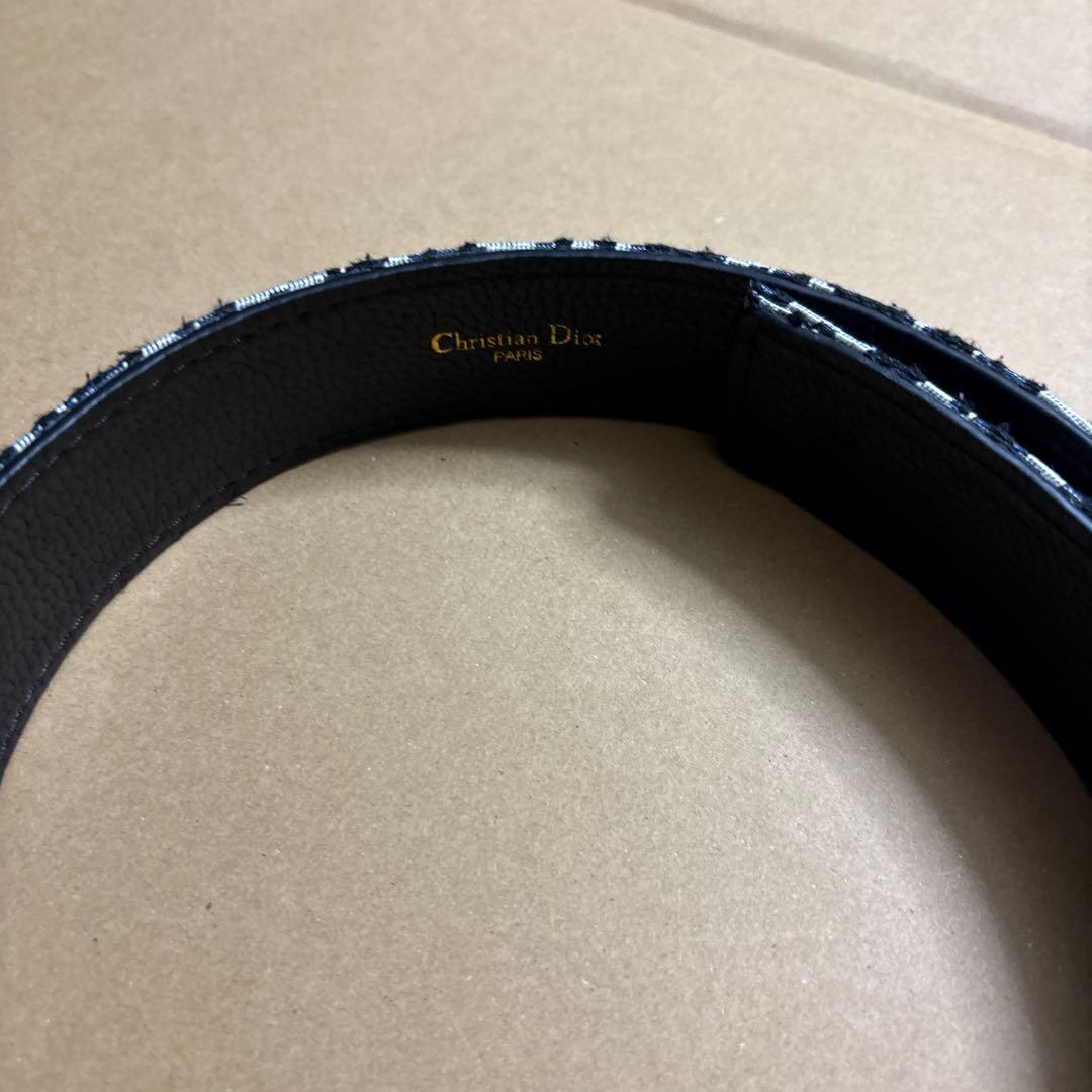 Christian Dior ロゴベルト　ゴールド