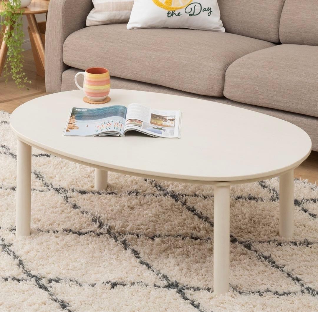 楕円形リビングこたつ(GC22 105 WW)