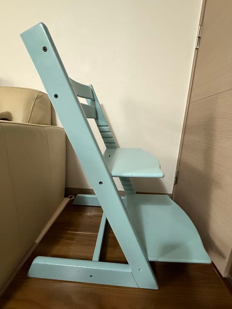 ストッケ　トリップトラップ　水色　ベビーチェア