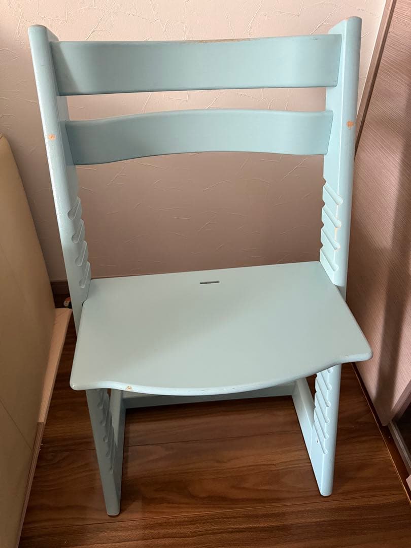 ストッケ　トリップトラップ　水色　ベビーチェア