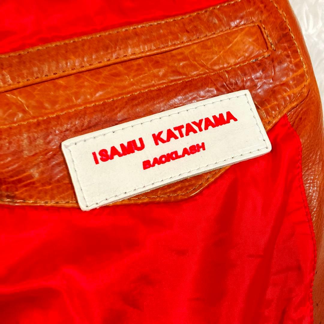 ISAMU KATAYAMA BACKLASH レザージャケット パイソン切替