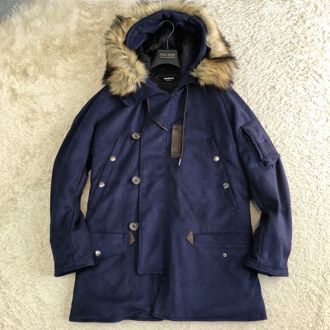 XL/美品⭐ウノピュウノウグァーレトレ N-3B フェイクスエード モッズコート