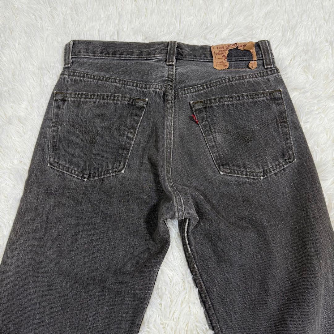 USA製✨80s リーバイス 501 先染め ブラックデニム グレー フェード