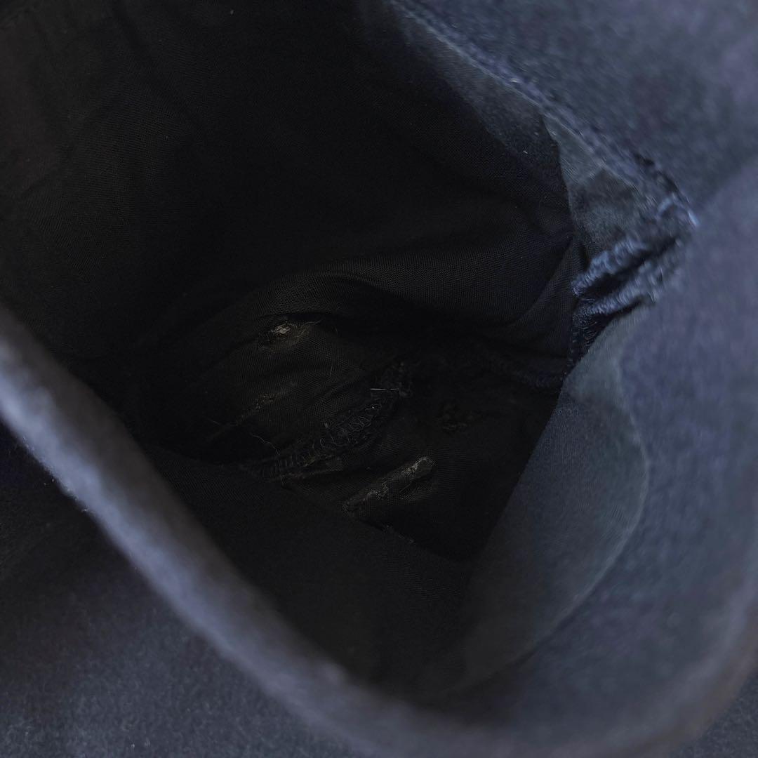 ソフィードール ウールメルトン オーバーサイズ 比翼 リバーコート ネイビー