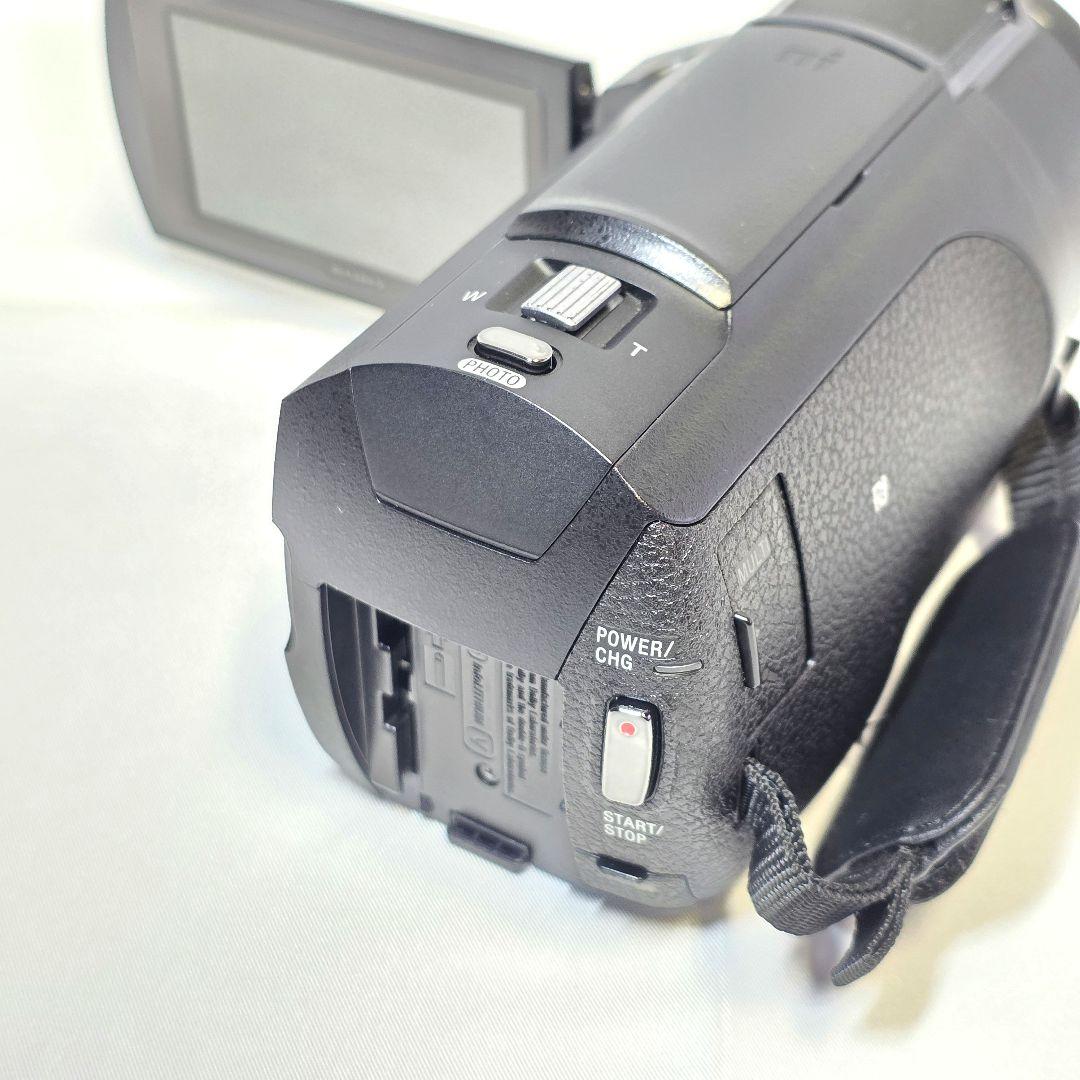【美品】SONY 4Kビデオカメラ FDR-AX45　大容量バッテリー2個付き