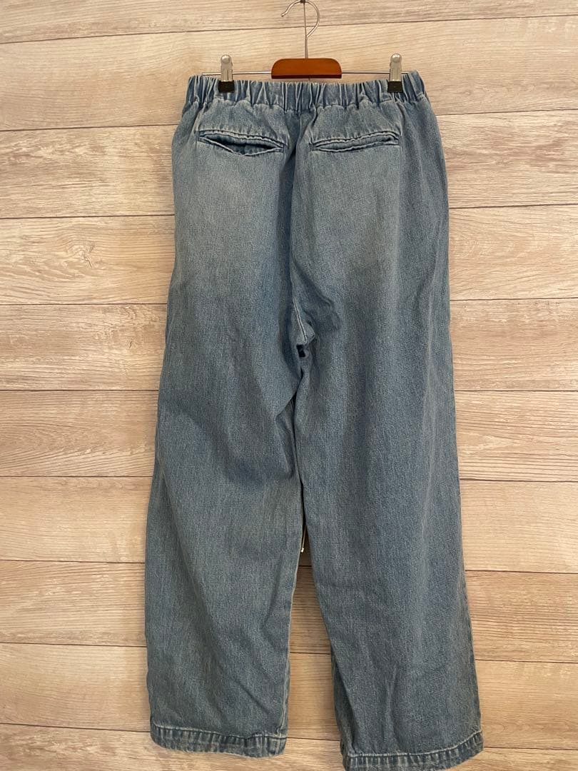 平日値下げかぐれ　フィードデニムイージーパンツ　新品　kagure