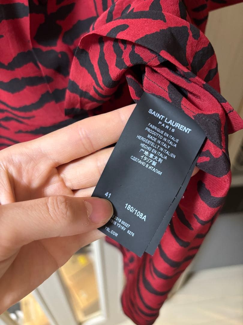 エディ期ゼブラ柄シャツ 41 2019-20AW