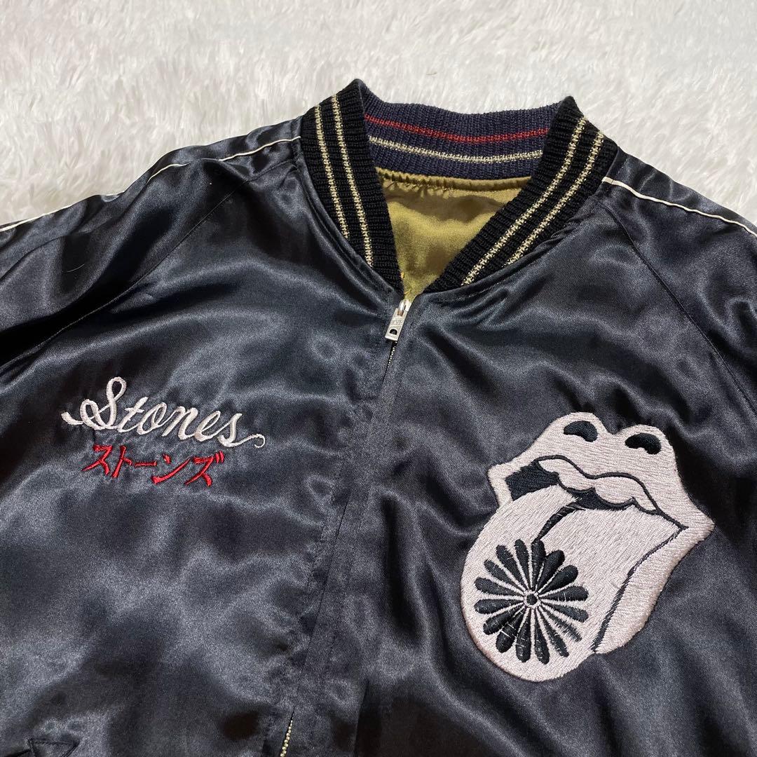 テーラー東洋　ローリングストーンズ　スカジャン リバーシブル　刺繍　M